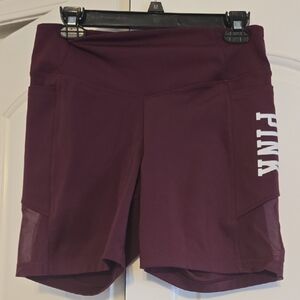 PINK Victoria's Secret Women's Burgandy Bike Shorts